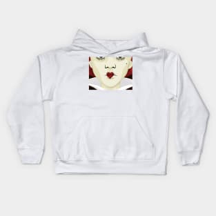 Queen of hearts face Kids Hoodie